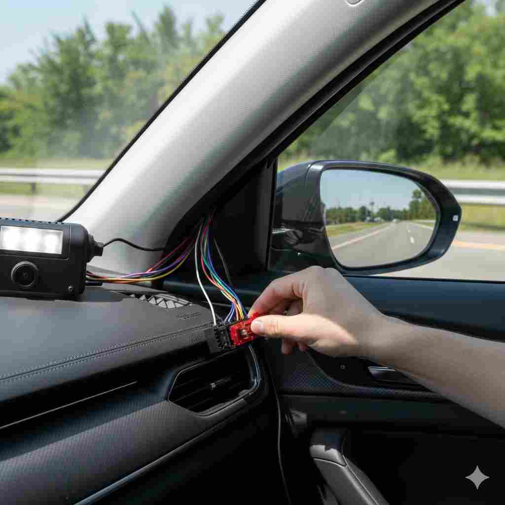 Car fuse box for hardwiring